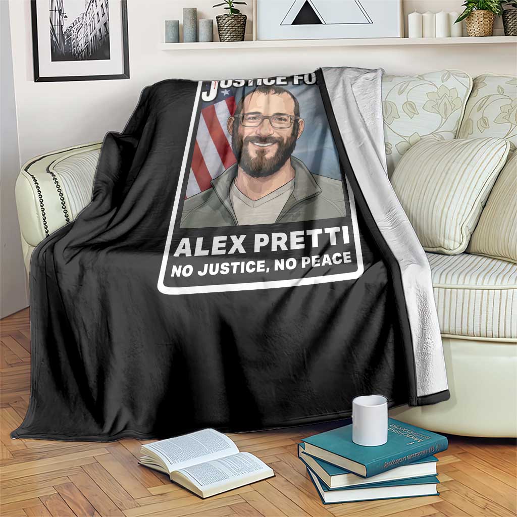 American Flag Minneapolis Support For Alex Gift Throw Blanket