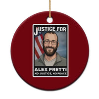 American Flag Minneapolis Support For Alex Gift Ceramic Ornament