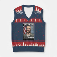 American Flag Minneapolis Support For Alex Gift V-Neck Knit Sweater Vest