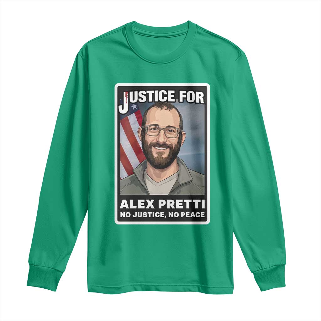 American Flag Minneapolis Support For Alex Gift Long Sleeve Shirt