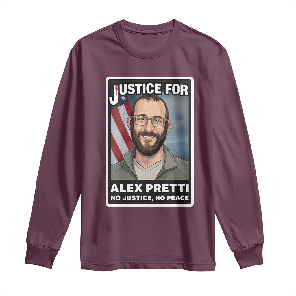 American Flag Minneapolis Support For Alex Gift Long Sleeve Shirt