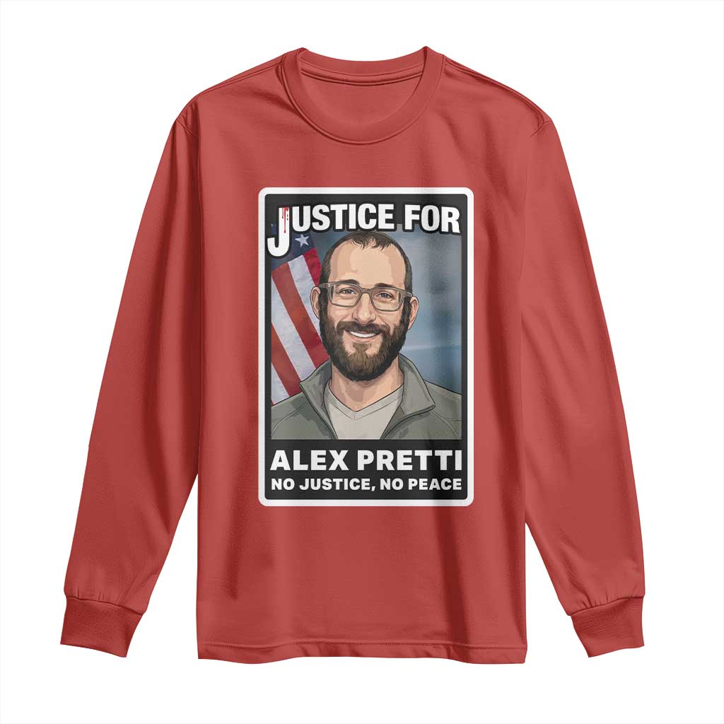 American Flag Minneapolis Support For Alex Gift Long Sleeve Shirt
