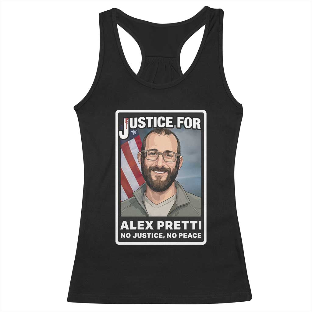 American Flag Minneapolis Support For Alex Gift Racerback Tank Top