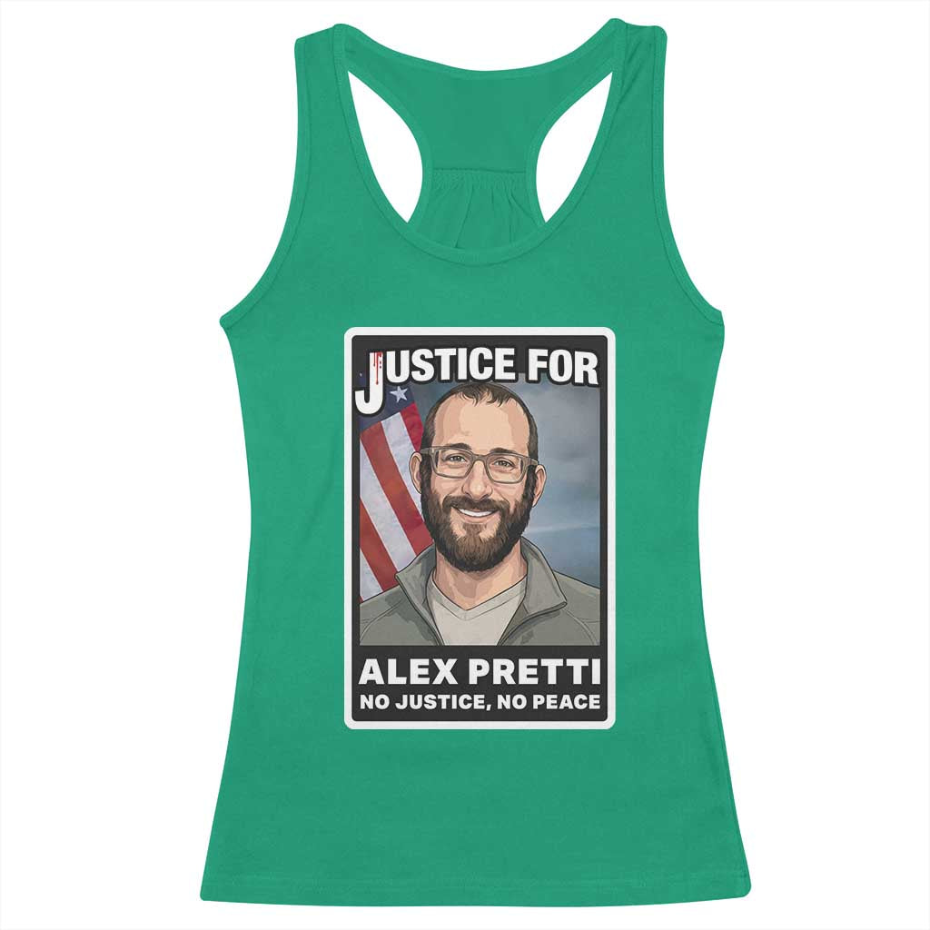 American Flag Minneapolis Support For Alex Gift Racerback Tank Top