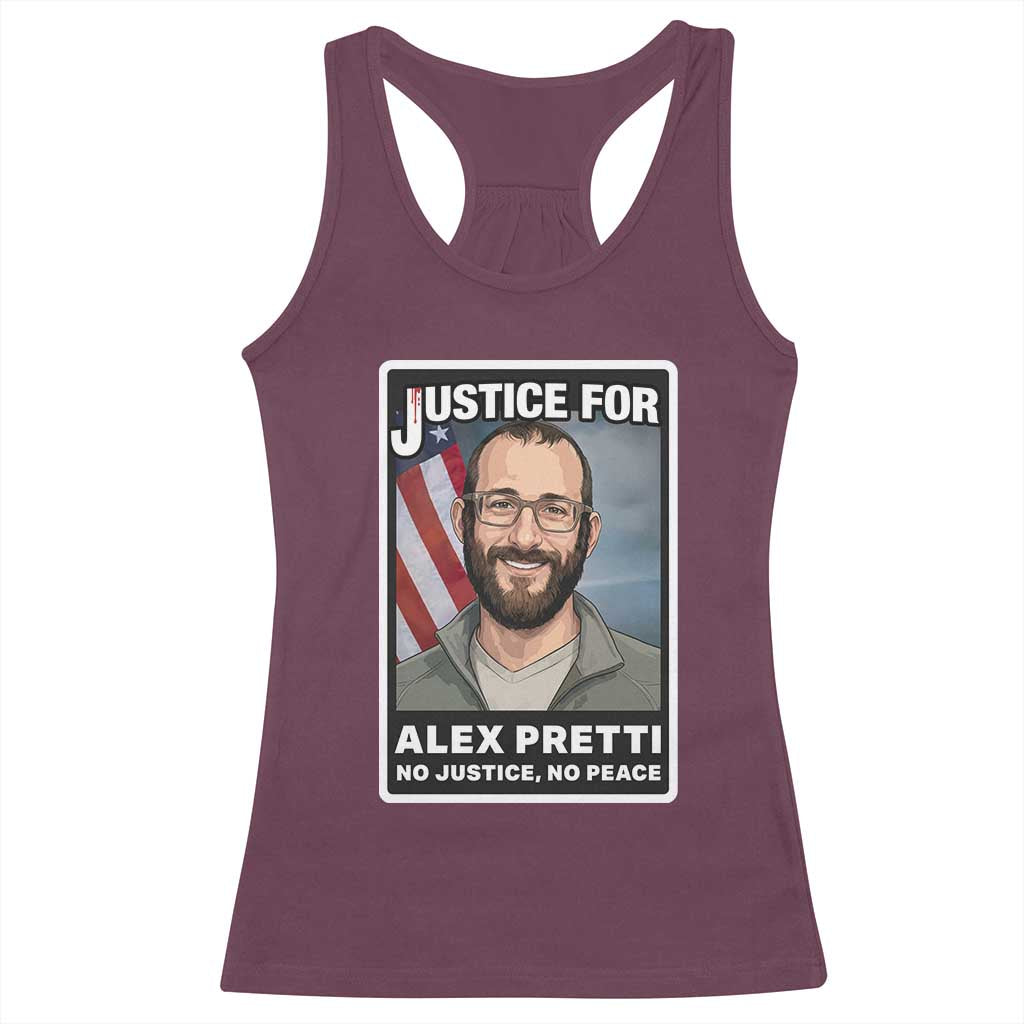 American Flag Minneapolis Support For Alex Gift Racerback Tank Top