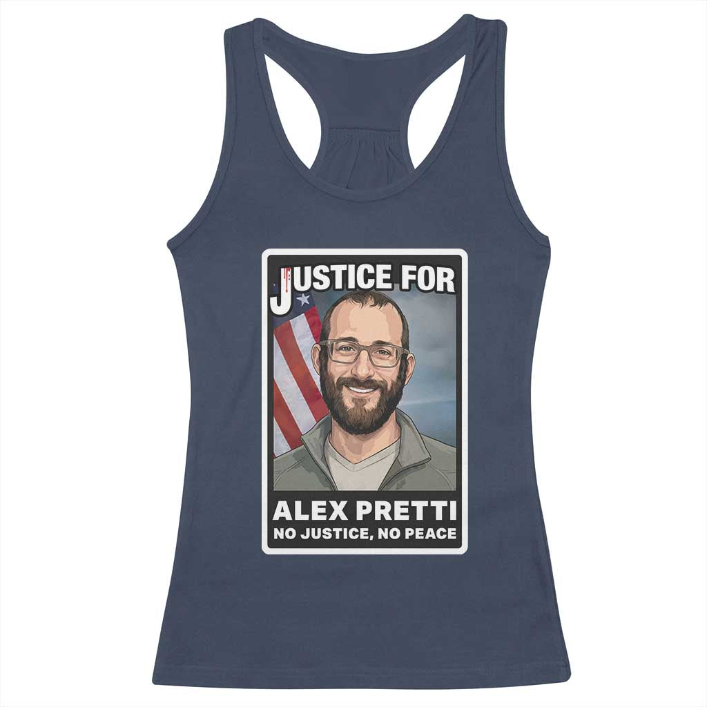 American Flag Minneapolis Support For Alex Gift Racerback Tank Top