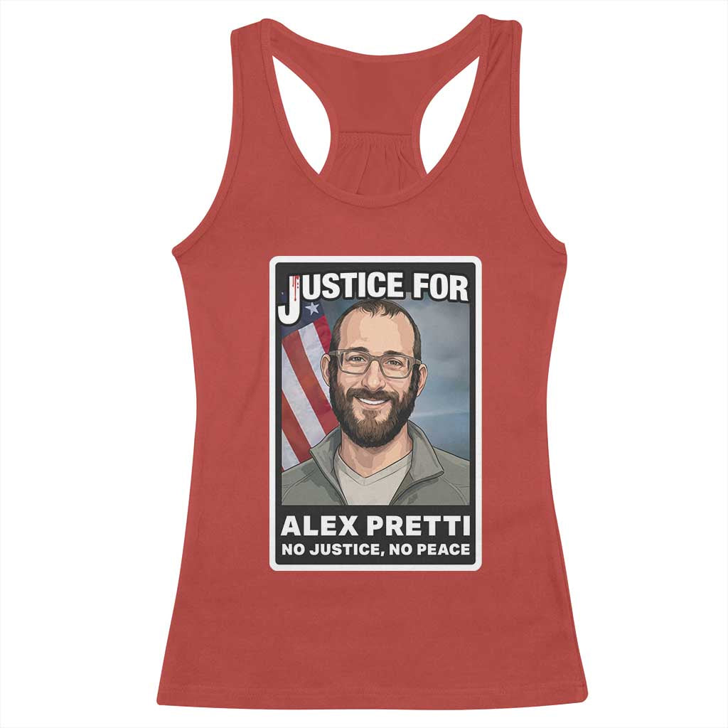 American Flag Minneapolis Support For Alex Gift Racerback Tank Top
