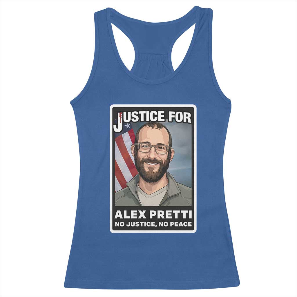 American Flag Minneapolis Support For Alex Gift Racerback Tank Top