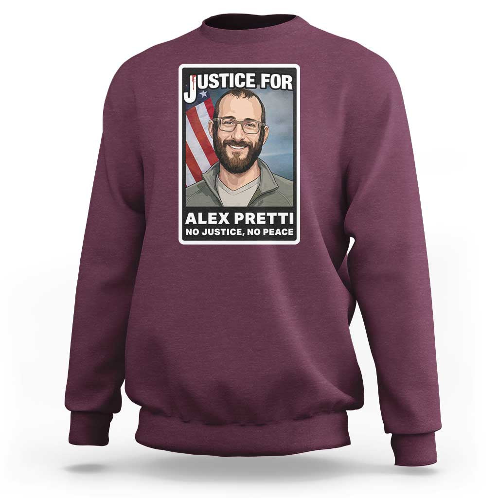 American Flag Minneapolis Support For Alex Gift Sweatshirt