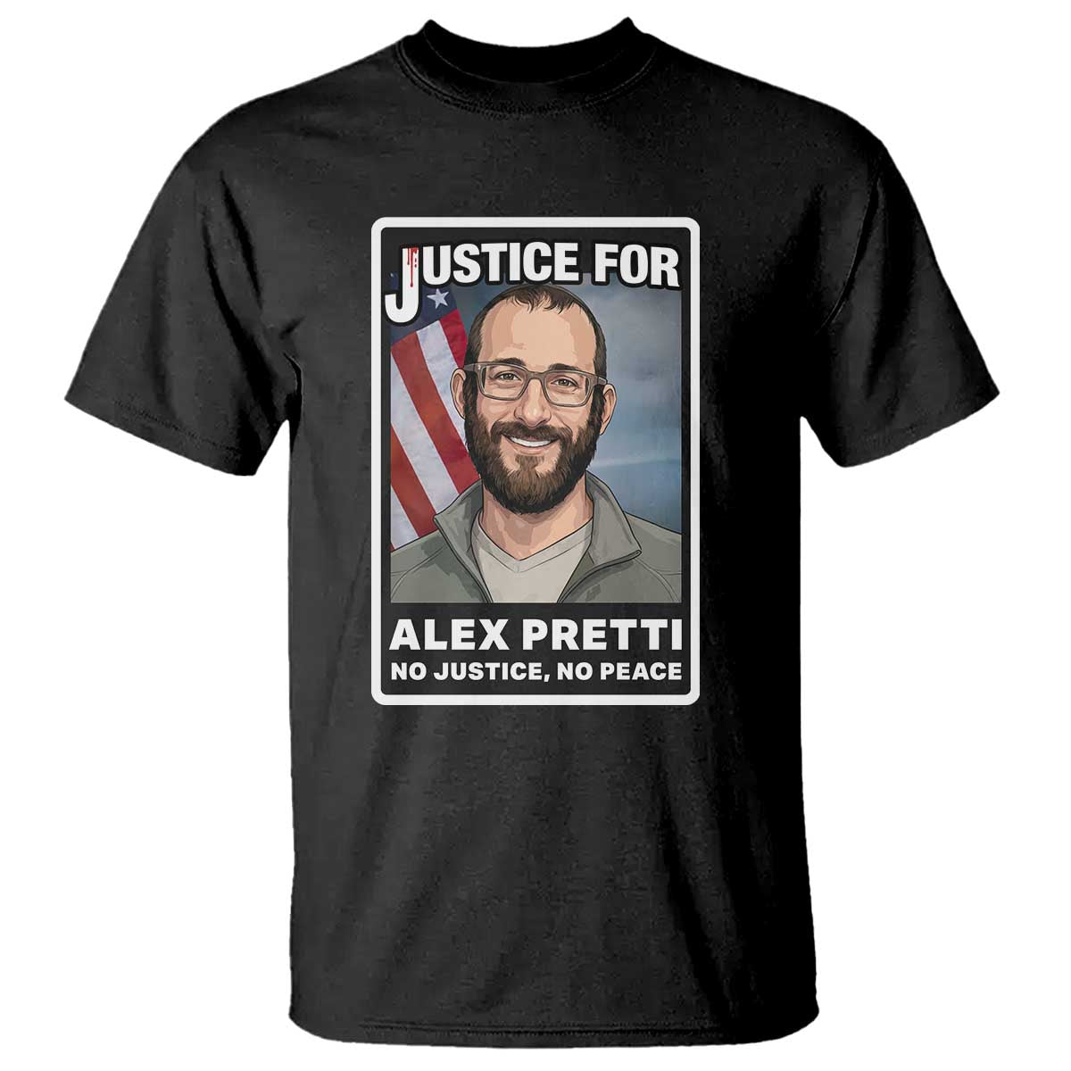 American Flag Minneapolis Support For Alex Gift T Shirt