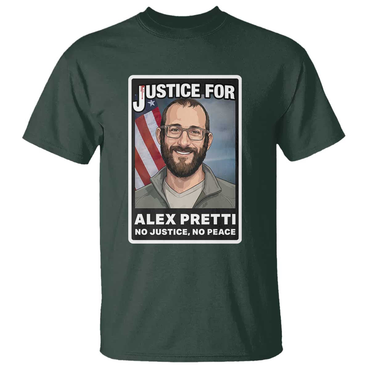 American Flag Minneapolis Support For Alex Gift T Shirt