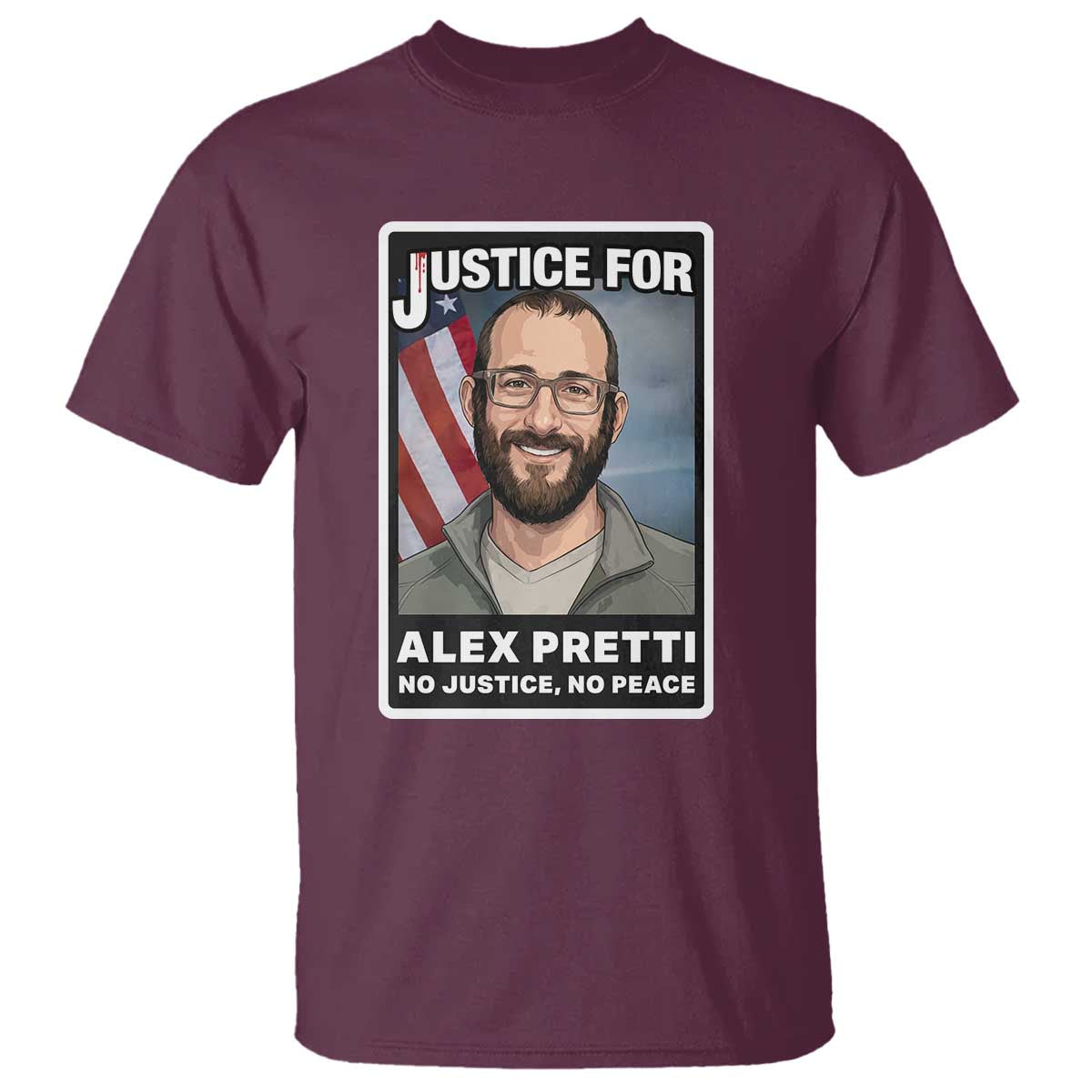 American Flag Minneapolis Support For Alex Gift T Shirt