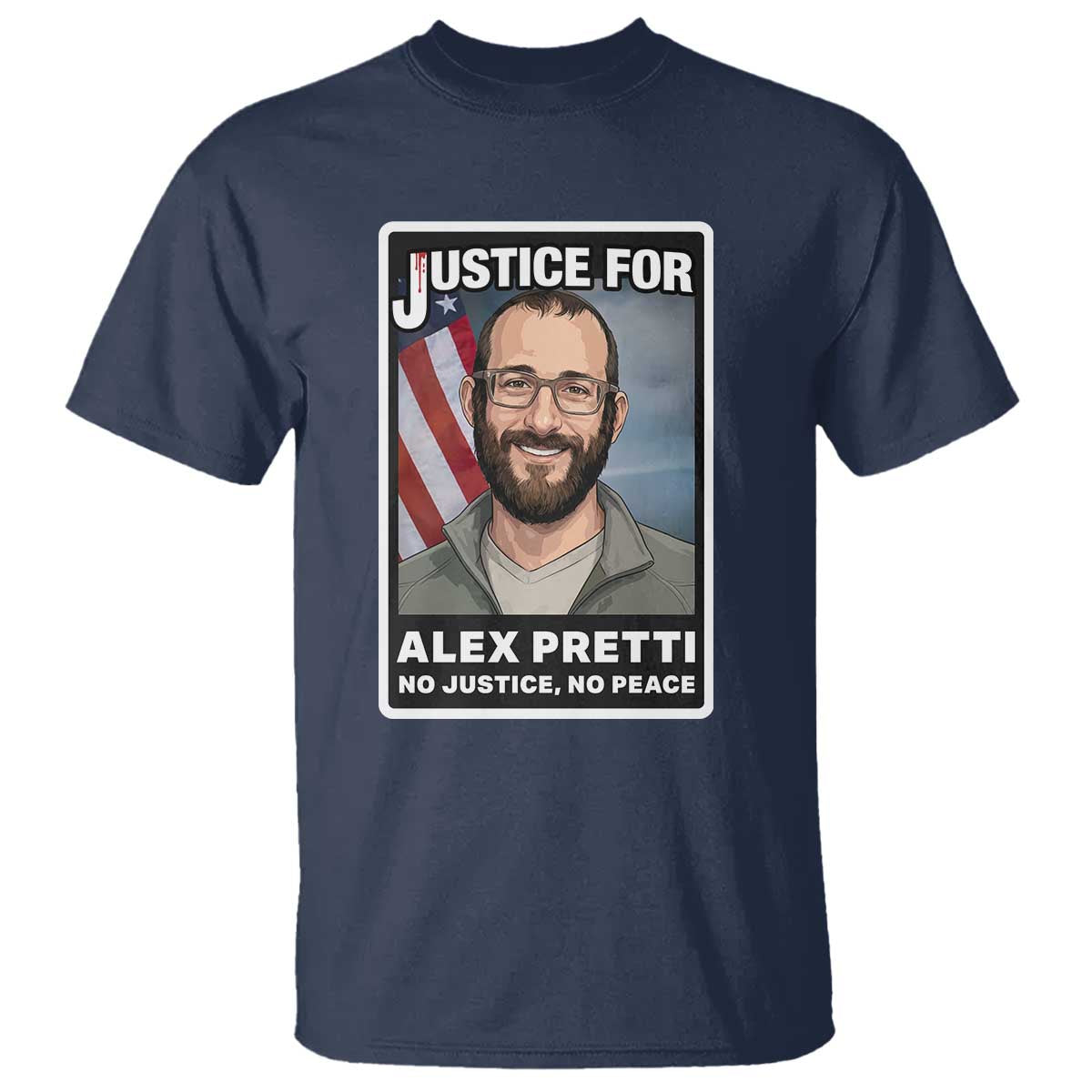 American Flag Minneapolis Support For Alex Gift T Shirt