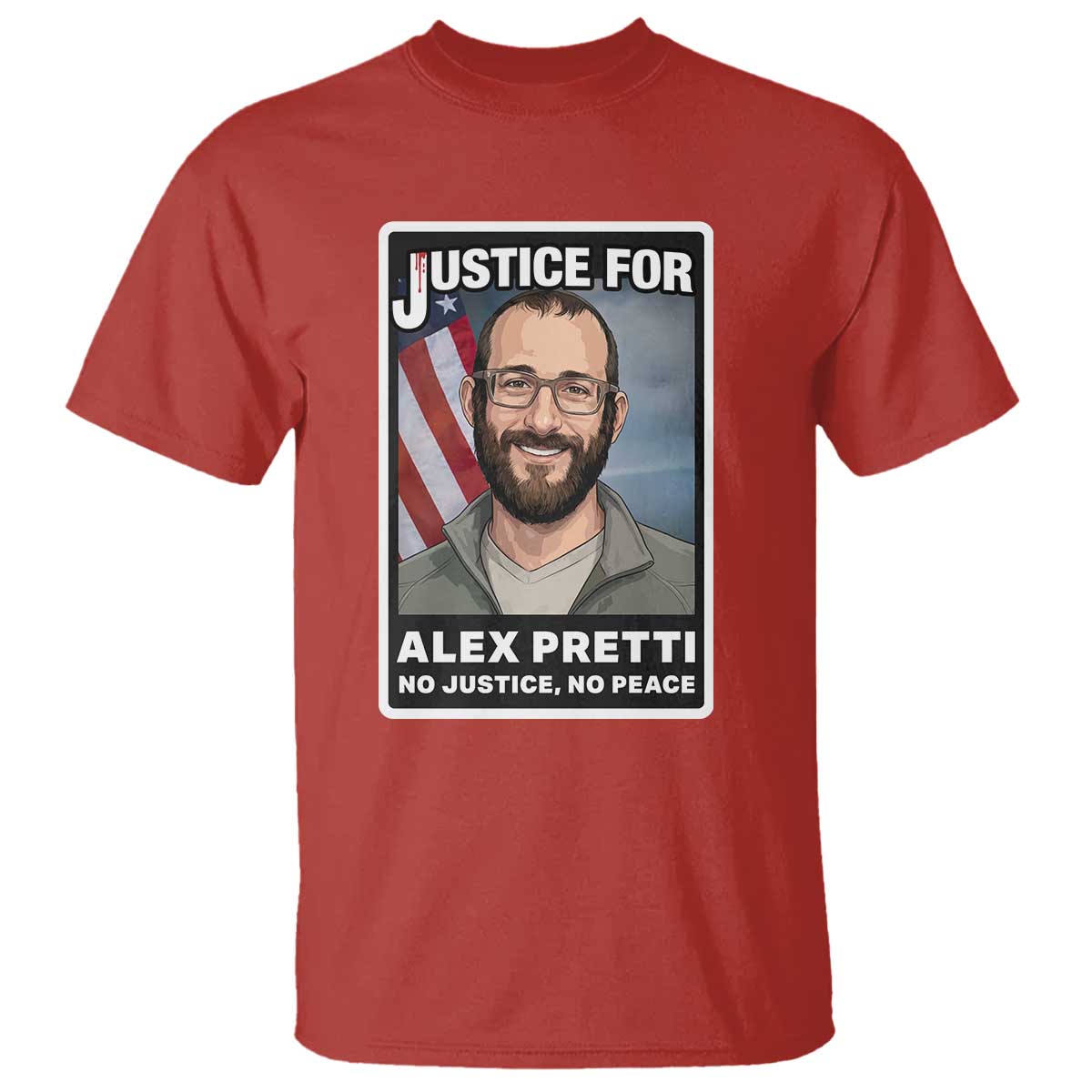 American Flag Minneapolis Support For Alex Gift T Shirt