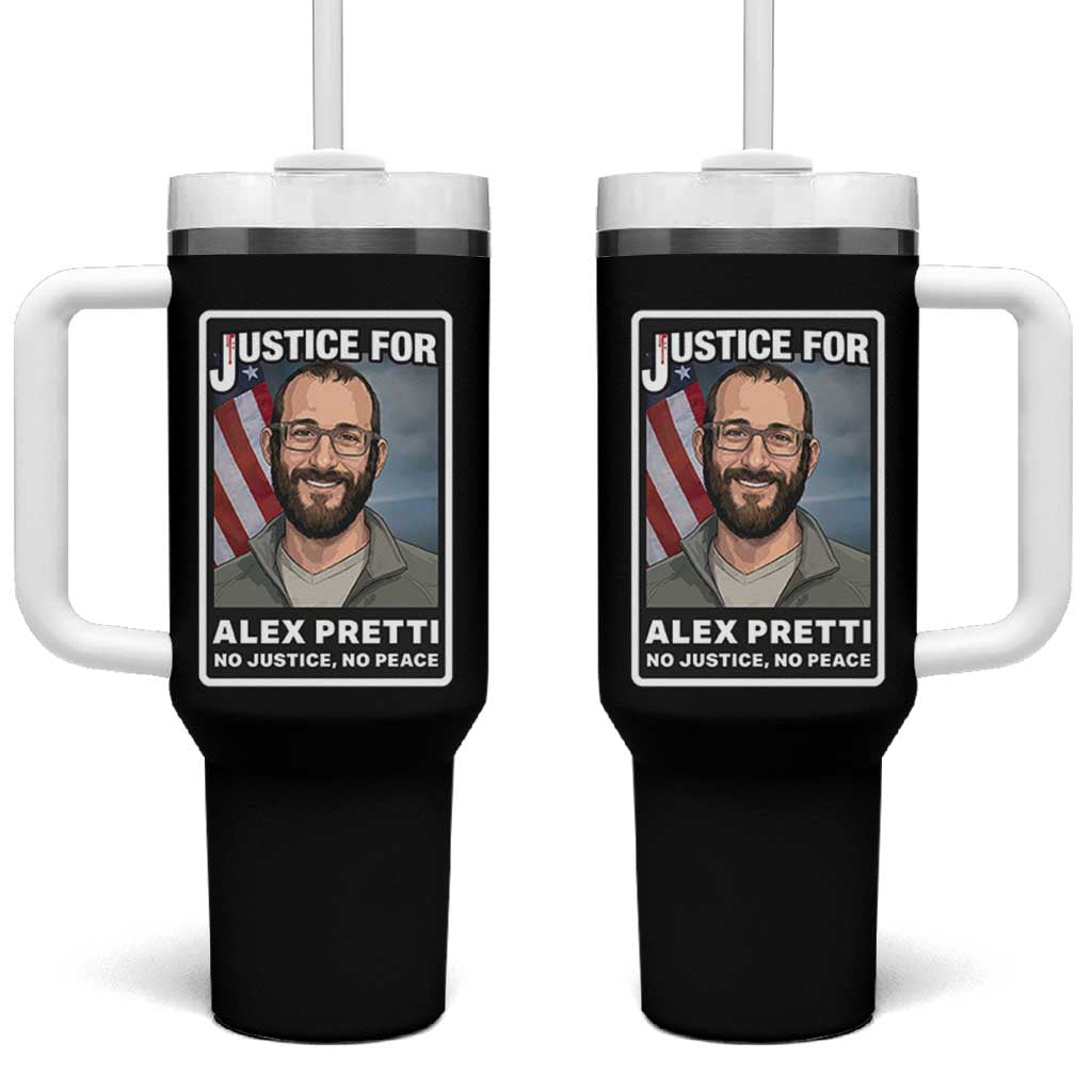 American Flag Minneapolis Support For Alex Gift Tumbler With Handle
