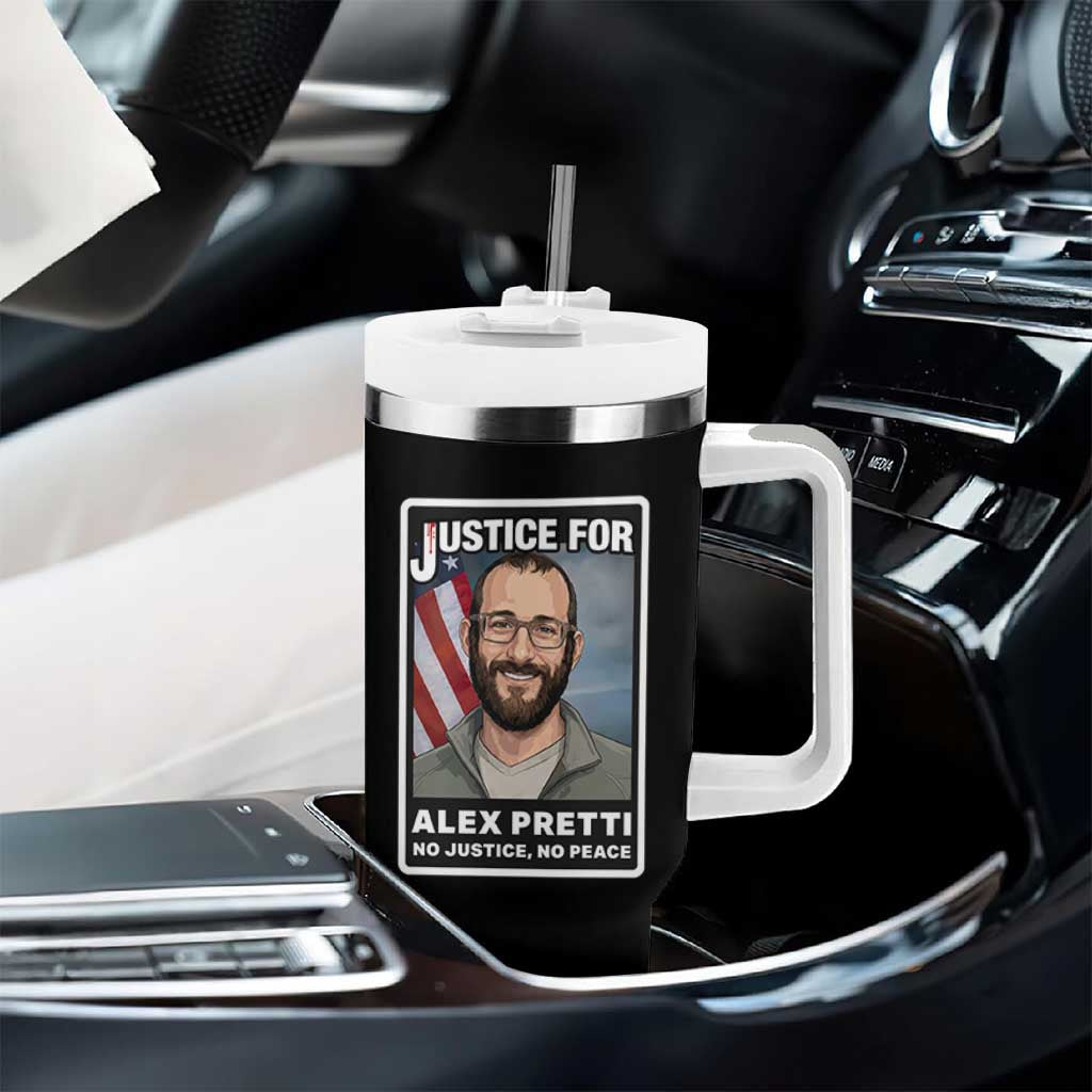 American Flag Minneapolis Support For Alex Gift Tumbler With Handle