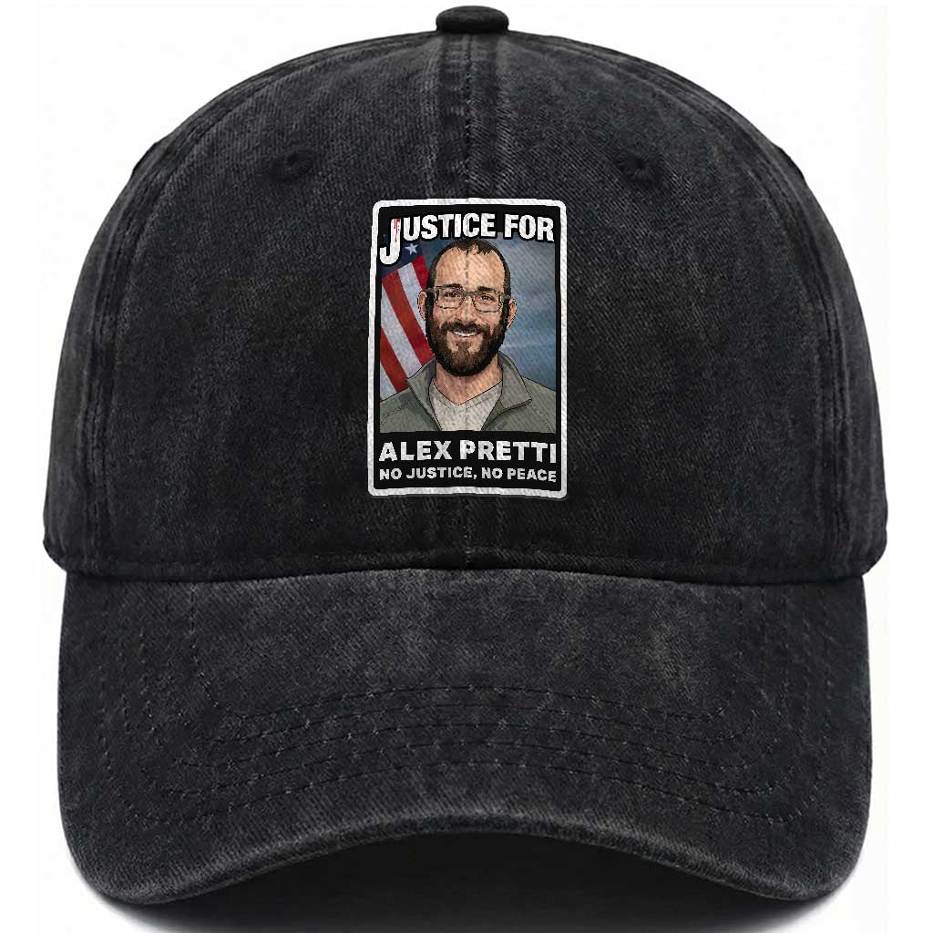 American Flag Minneapolis Support For Alex Gift Washed Cotton Baseball Cap