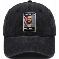 American Flag Minneapolis Support For Alex Gift Washed Cotton Baseball Cap