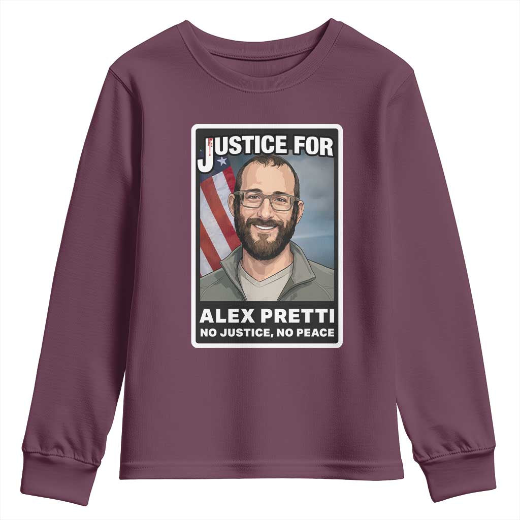 American Flag Minneapolis Support For Alex Gift Youth Sweatshirt