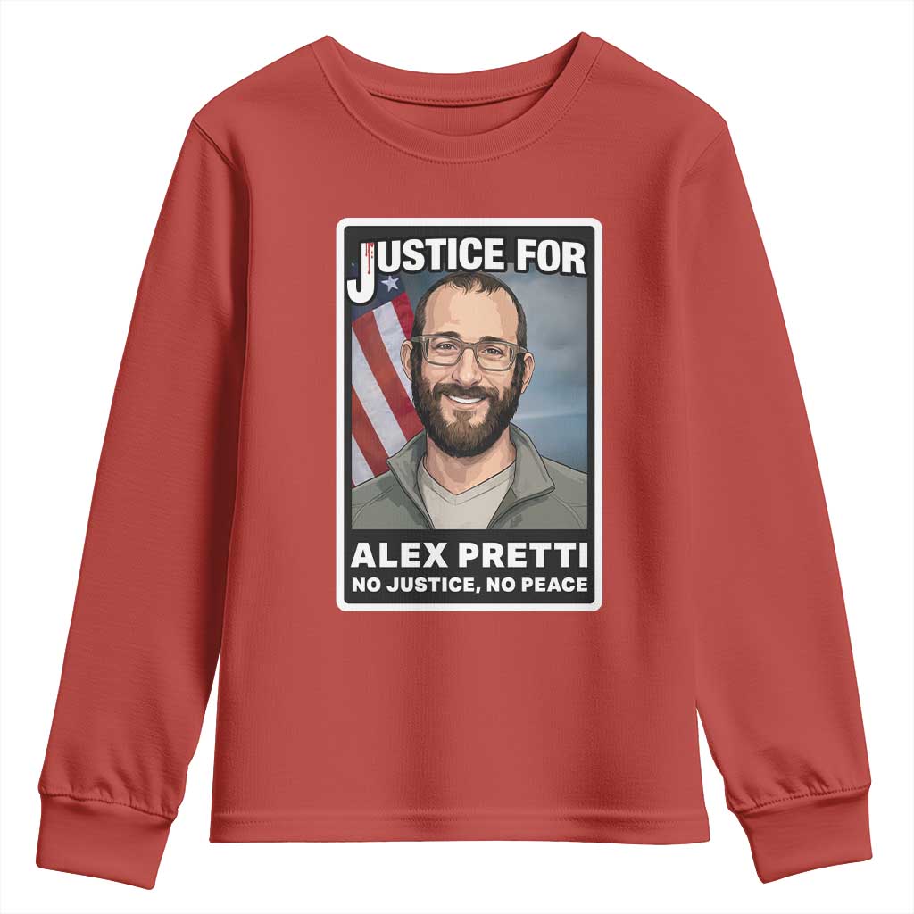 American Flag Minneapolis Support For Alex Gift Youth Sweatshirt