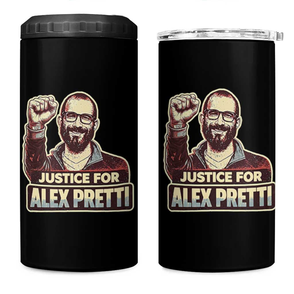 Justice For Alex 4 in 1 Can Cooler Tumbler Minneapolis ICU Nurse Hero Support Gift