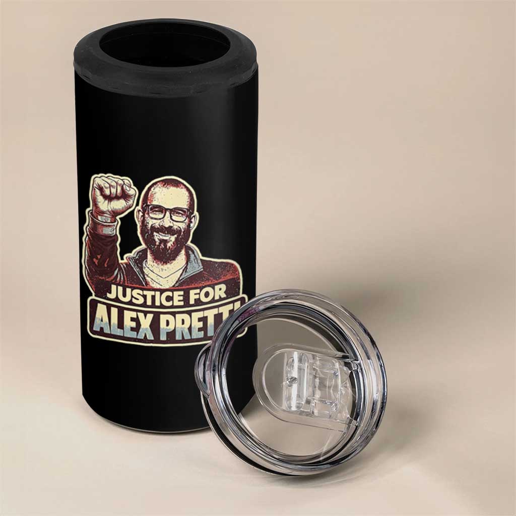 Justice For Alex 4 in 1 Can Cooler Tumbler Minneapolis ICU Nurse Hero Support Gift