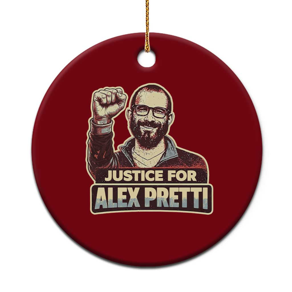 Justice For Alex Ceramic Ornament Minneapolis ICU Nurse Hero Support Gift