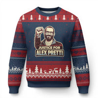 Justice For Alex Ugly Christmas Sweater Minneapolis ICU Nurse Hero Support Gift