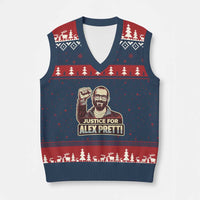 Justice For Alex V-Neck Knit Sweater Vest Minneapolis ICU Nurse Hero Support Gift