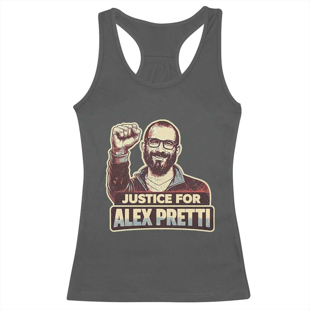 Justice For Alex Racerback Tank Top Minneapolis ICU Nurse Hero Support Gift