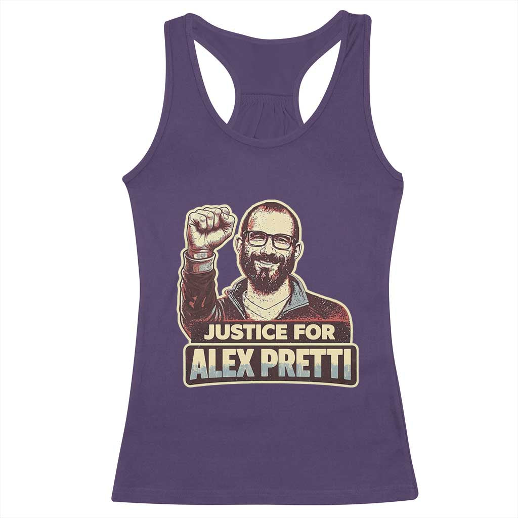 Justice For Alex Racerback Tank Top Minneapolis ICU Nurse Hero Support Gift