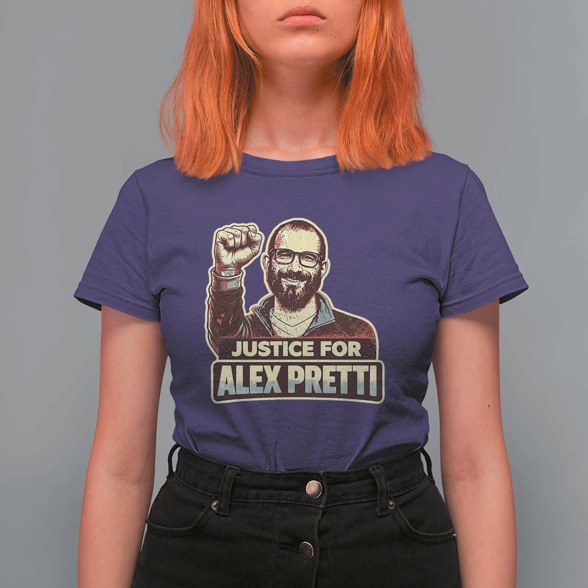 Justice For Alex T Shirt For Women Minneapolis ICU Nurse Hero Support Gift
