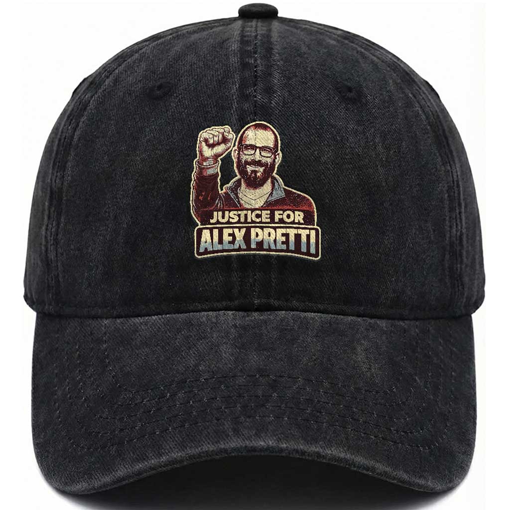 Justice For Alex Washed Cotton Baseball Cap Minneapolis ICU Nurse Hero Support Gift