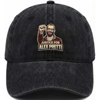 Justice For Alex Washed Cotton Baseball Cap Minneapolis ICU Nurse Hero Support Gift