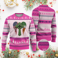 USA Flag Celtic Cross Irish American Ugly Christmas Sweater St Patricks Day Gift