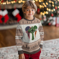 USA Flag Celtic Cross Irish American Ugly Christmas Sweater St Patricks Day Gift