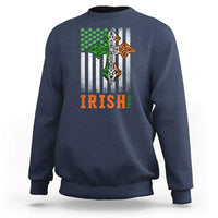 Irish American Pride Celtic Cross USA Flag Sweatshirt St Patricks Day Gift