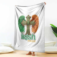 Irish Pride Celtic Cross Throw Blanket Christian Gift