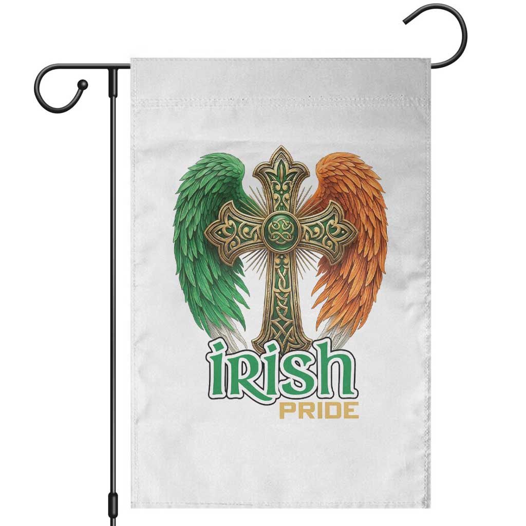 Irish Pride Celtic Cross Garden Flag Christian Gift