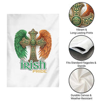 Irish Pride Celtic Cross Garden Flag Christian Gift