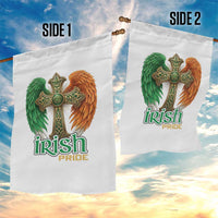 Irish Pride Celtic Cross Garden Flag Christian Gift