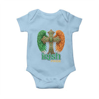 Irish Pride Celtic Cross Baby Onesie Christian Gift