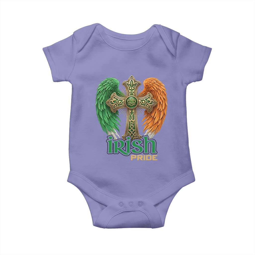 Irish Pride Celtic Cross Baby Onesie Christian Gift