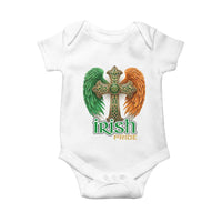 Irish Pride Celtic Cross Baby Onesie Christian Gift