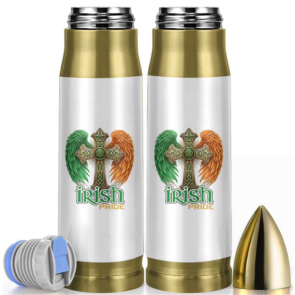 Irish Pride Celtic Cross Bullet Tumbler Christian Gift