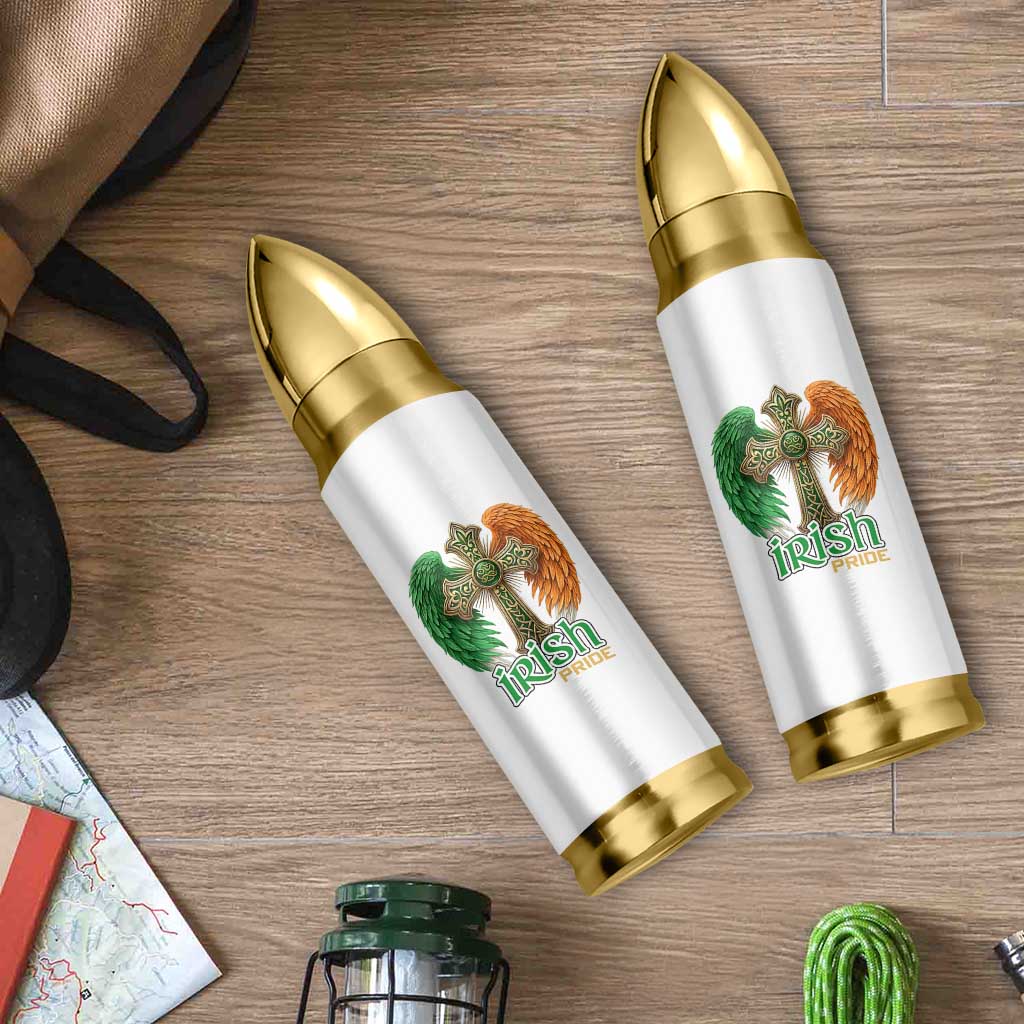 Irish Pride Celtic Cross Bullet Tumbler Christian Gift