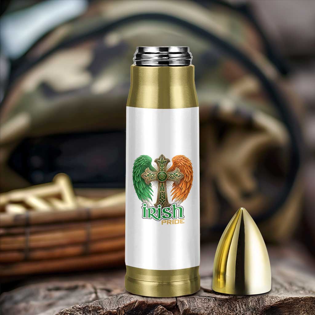 Irish Pride Celtic Cross Bullet Tumbler Christian Gift