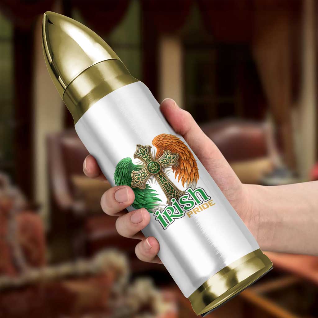 Irish Pride Celtic Cross Bullet Tumbler Christian Gift