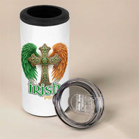 Irish Pride Celtic Cross 4 in 1 Can Cooler Tumbler Christian Gift