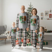Irish Pride Celtic Cross Plaid Pajama Set Christian Gift